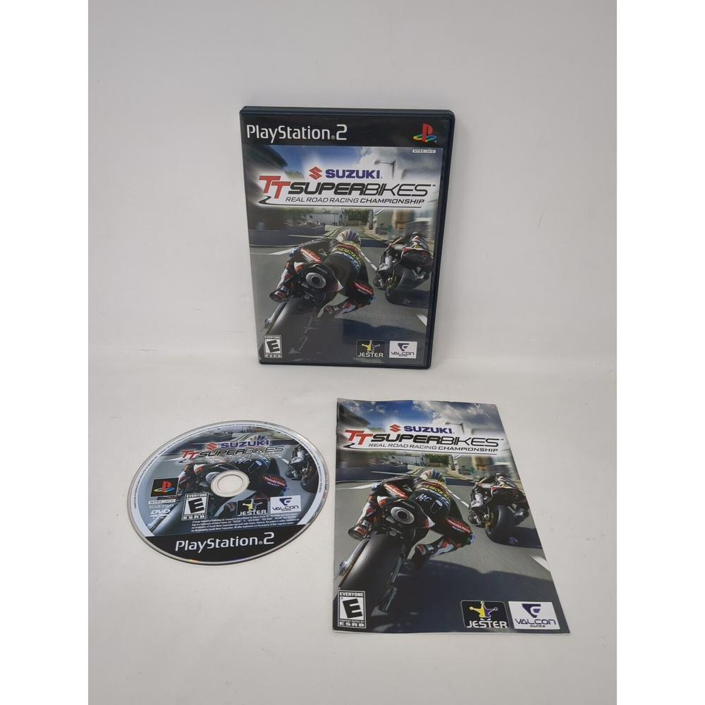 Suzuki TT Superbikes Motorcycle Racing Playstation 2 PS2 Game Complete CIB VTG